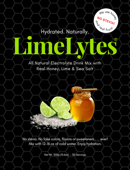 LimeLytes | Honey-Sweetened Electrolyte Powder